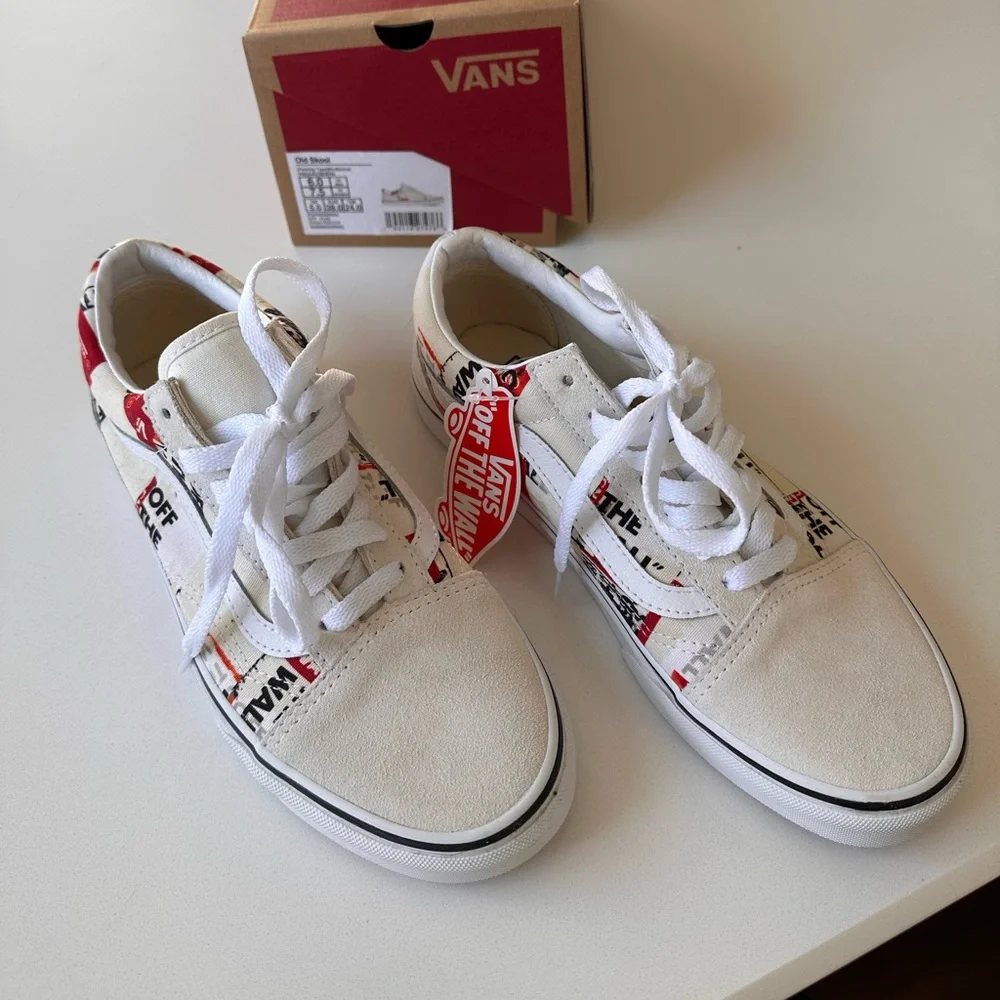 NEW Vans Old Skool Packing Tape Blncdblnc/True White WMNS sneakers - Picture 6 of 8